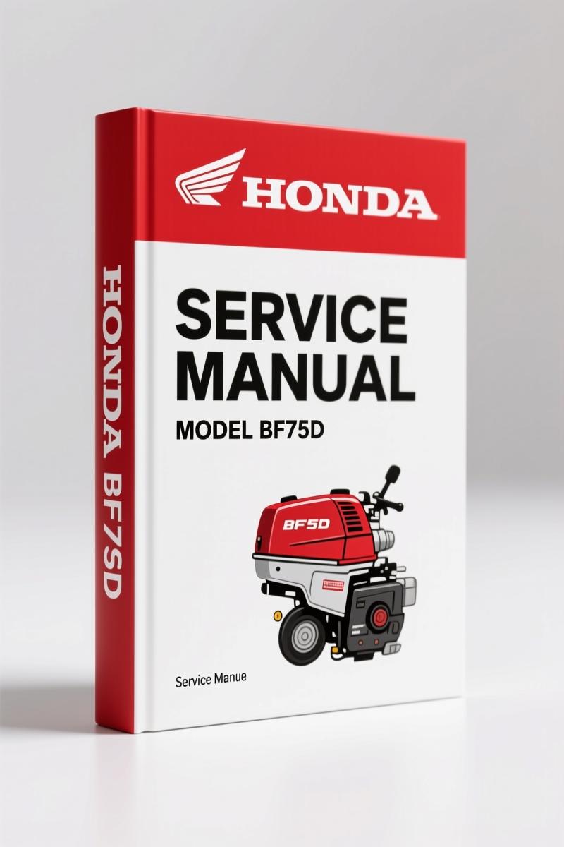 Honda BF75D, BF90D 2011 Service Manual – Factory Shop Manual