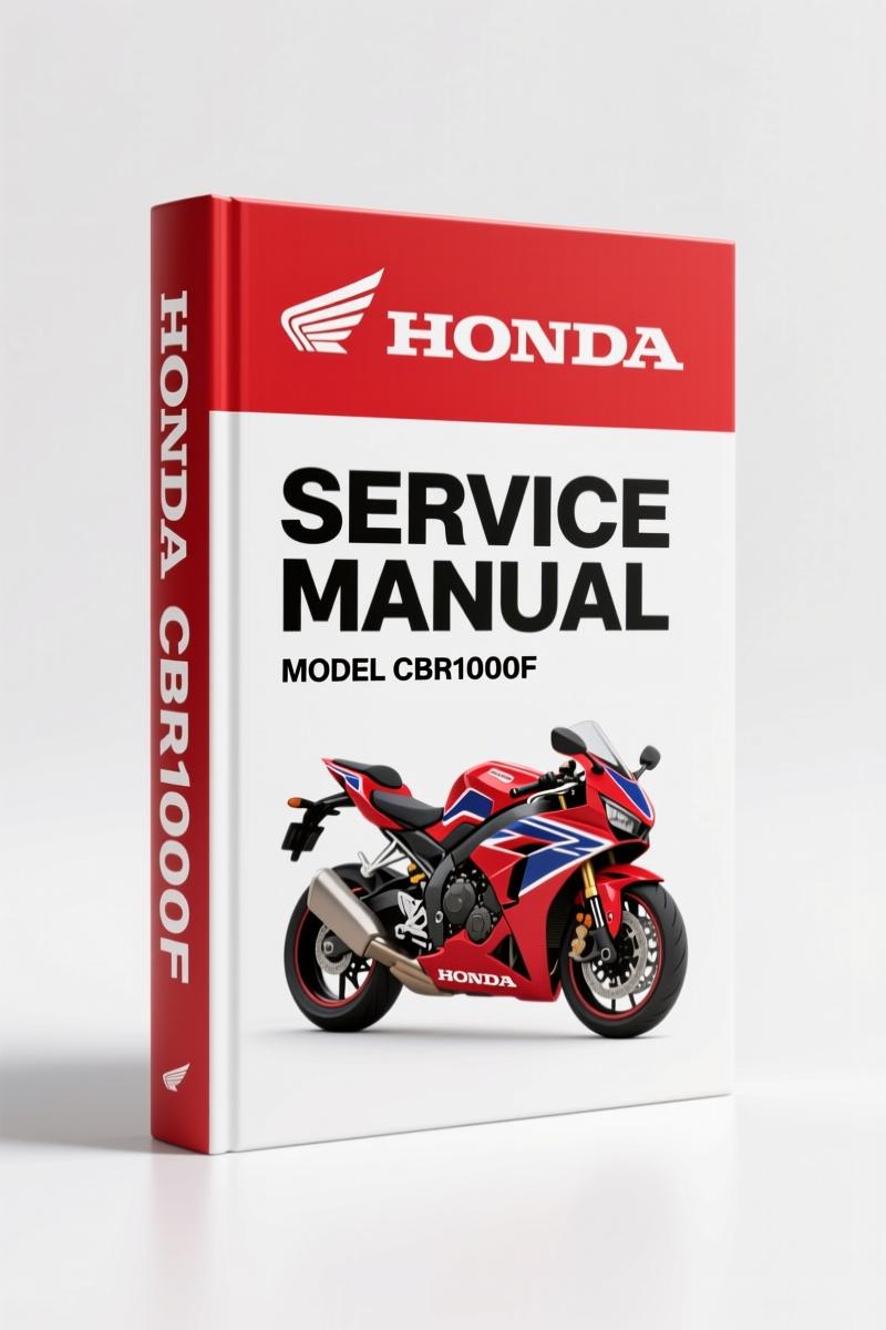 1992 Honda CBR1000F Service Manual cover page
