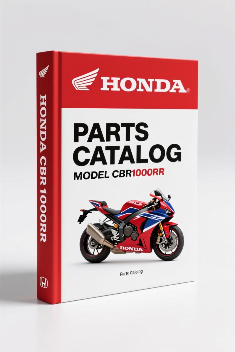 2012 Honda CBR1000RR factory parts catalog cover – OEM manual