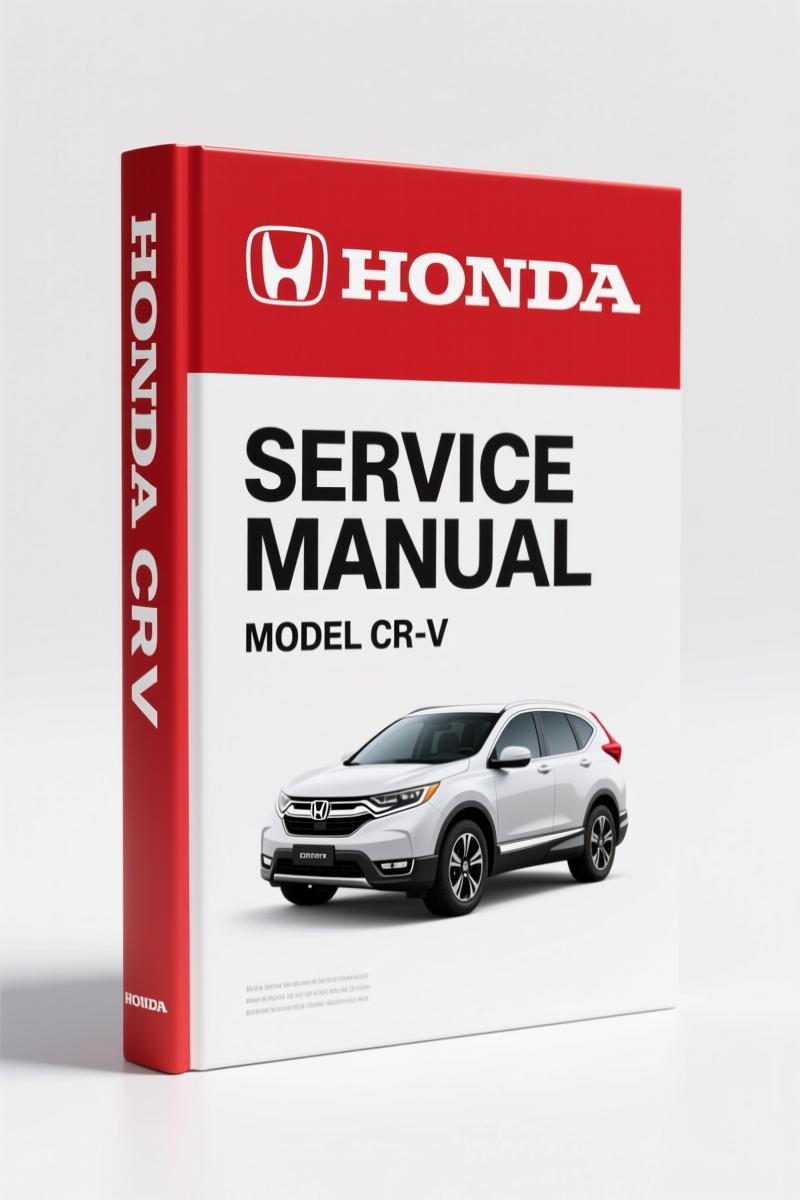 Honda CR-V Service Manual cover - factory OEM manual for engine assembly
