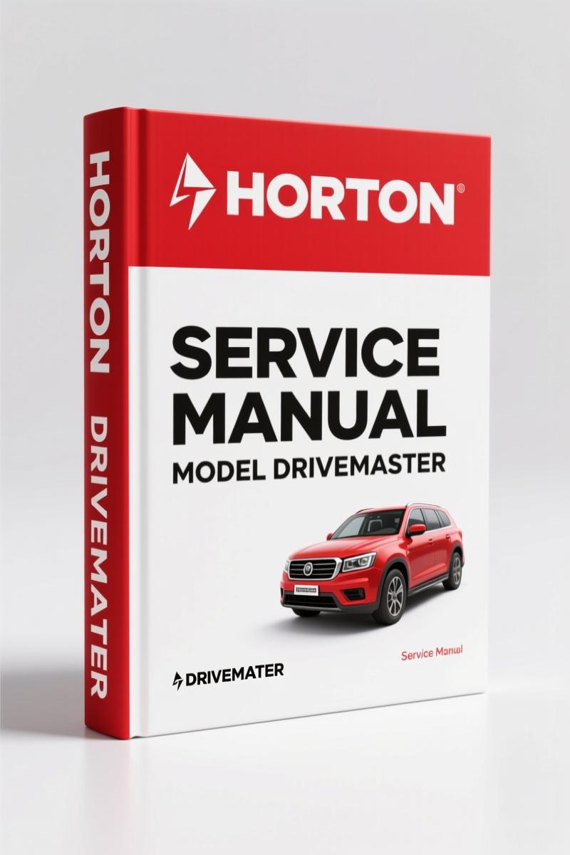 Horton DRIVEMASTER Service Manual – 18 Pages of Factory Repair Procedures