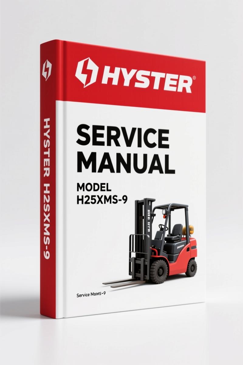 Hyster H25XM-12, H28XM-16CH, H32XM-16CH, H25XMS-9, H32XMS-9 Service Manual – 128 Pages