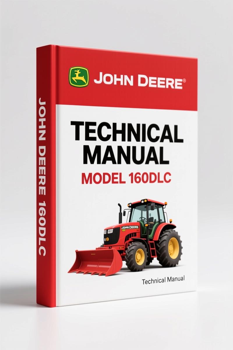 John Deere 160DLC 2008 Technical Manual – 406 Pages of OEM Service Data