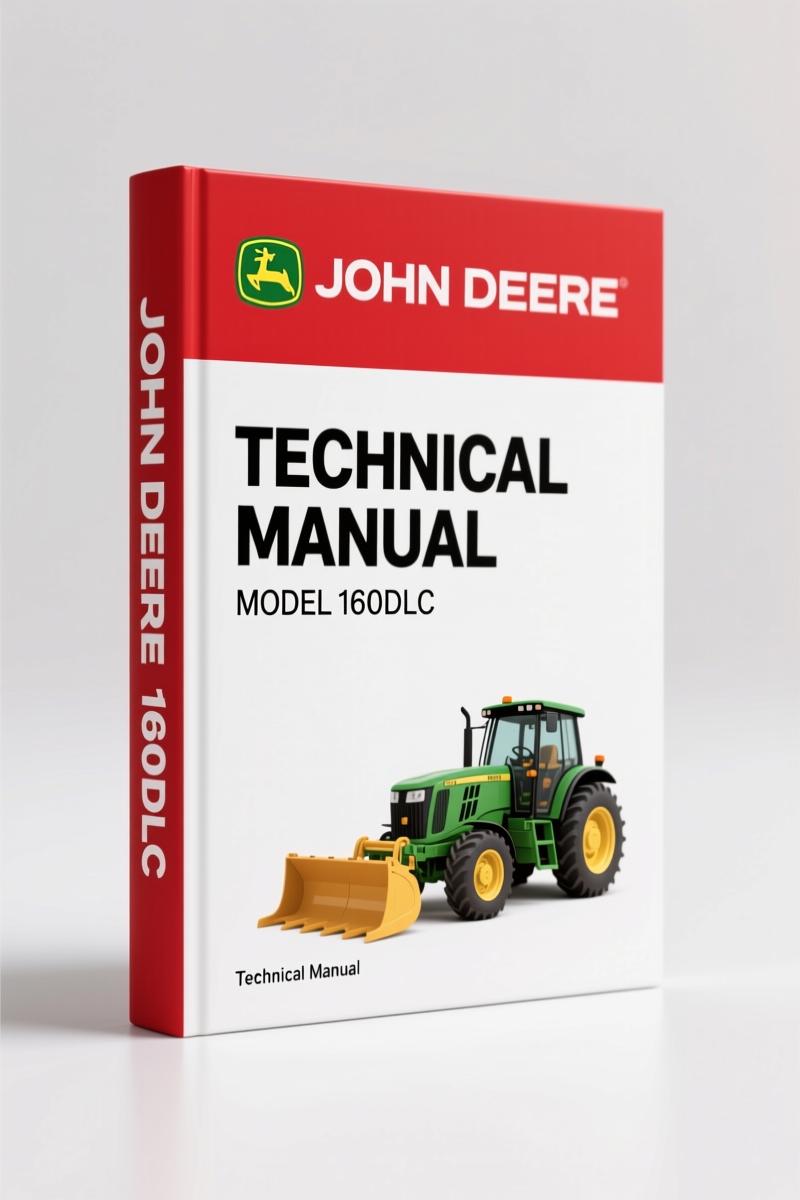 John Deere 160DLC 2008 Technical Manual – OEM Service Data for Excavator Repair