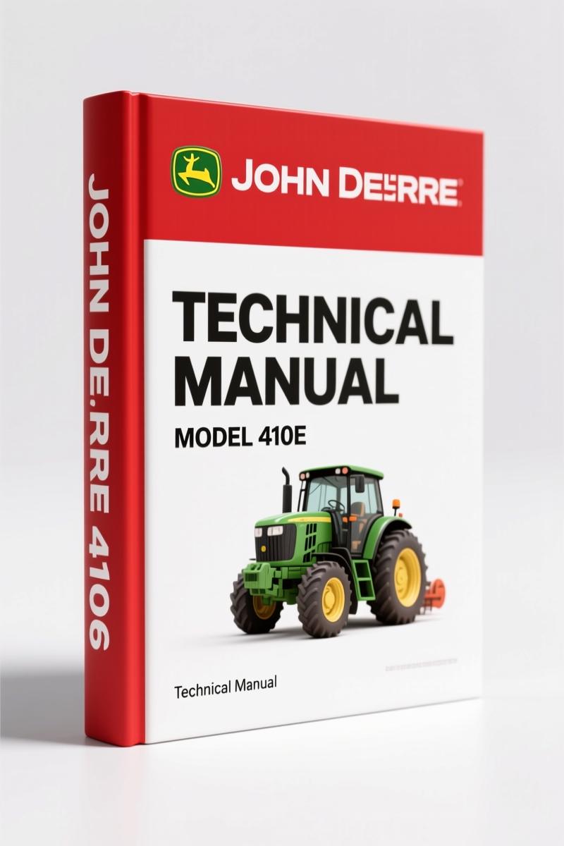 John Deere 410E 2010 Technical Manual – 792 Pages OEM Engine Service