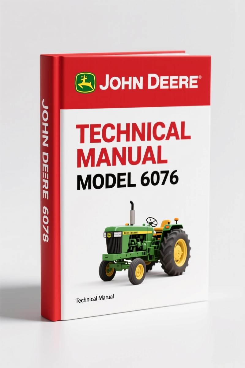 John Deere 6076 1995 Technical Manual – Factory Service Documentation