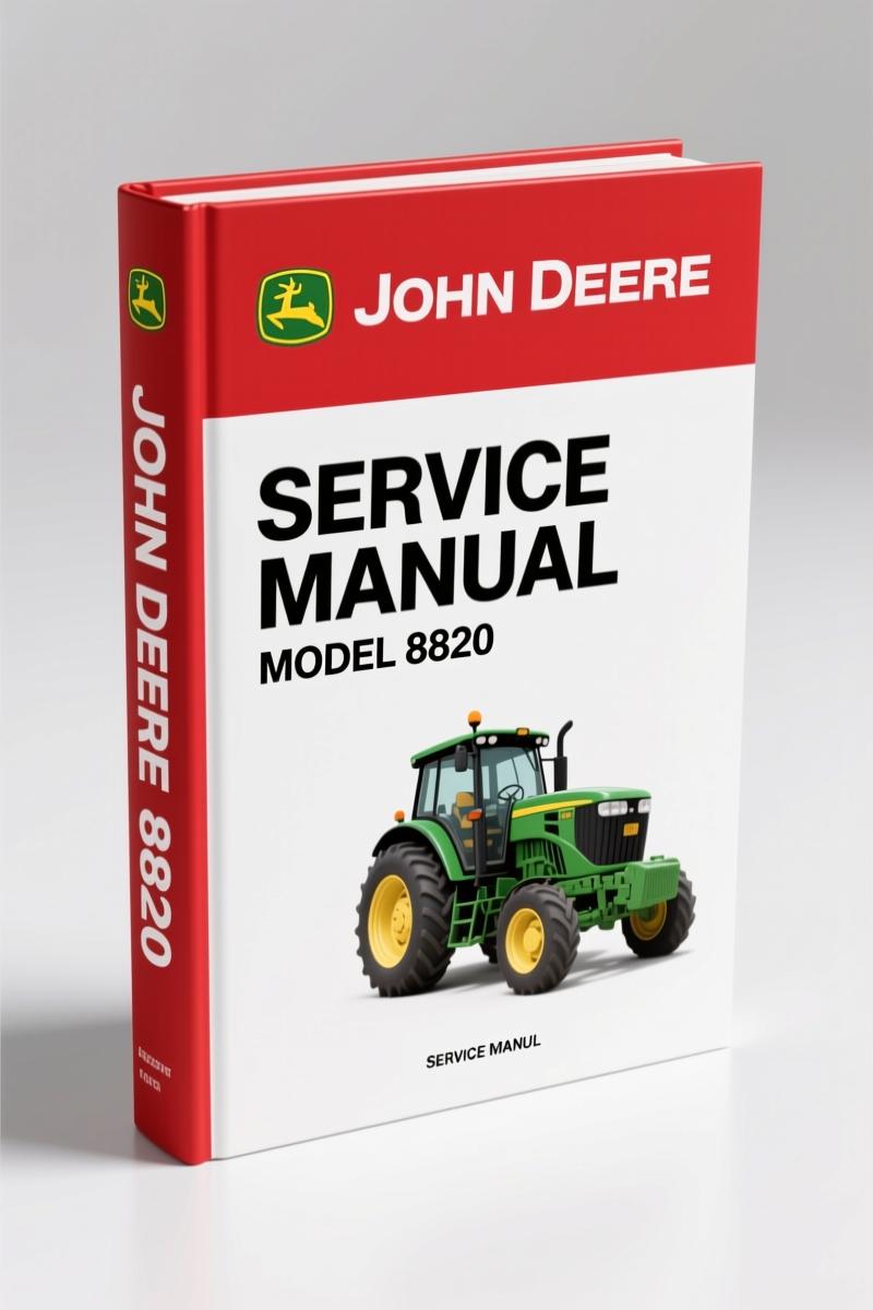 John Deere 6620, 7720, 8820 1978 Service Manual – OEM Factory Specs