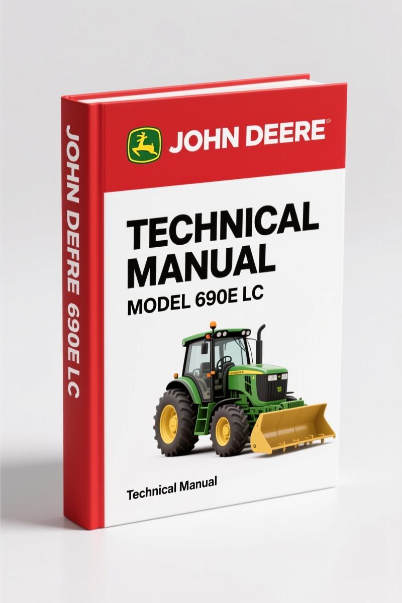 John Deere 690E LC 2005 Technical Manual – 385 Pages OEM Specs