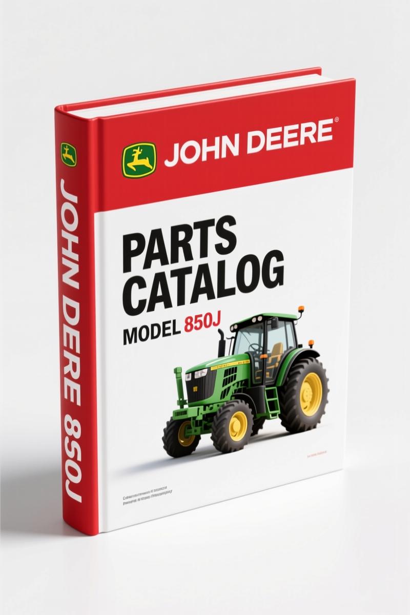 John Deere 850J 2007 Parts Catalog - 567 Pages OEM Part Numbers