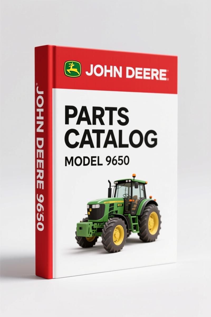 John Deere 9650 2000 Parts Catalog – 874 Pages OEM Parts Data