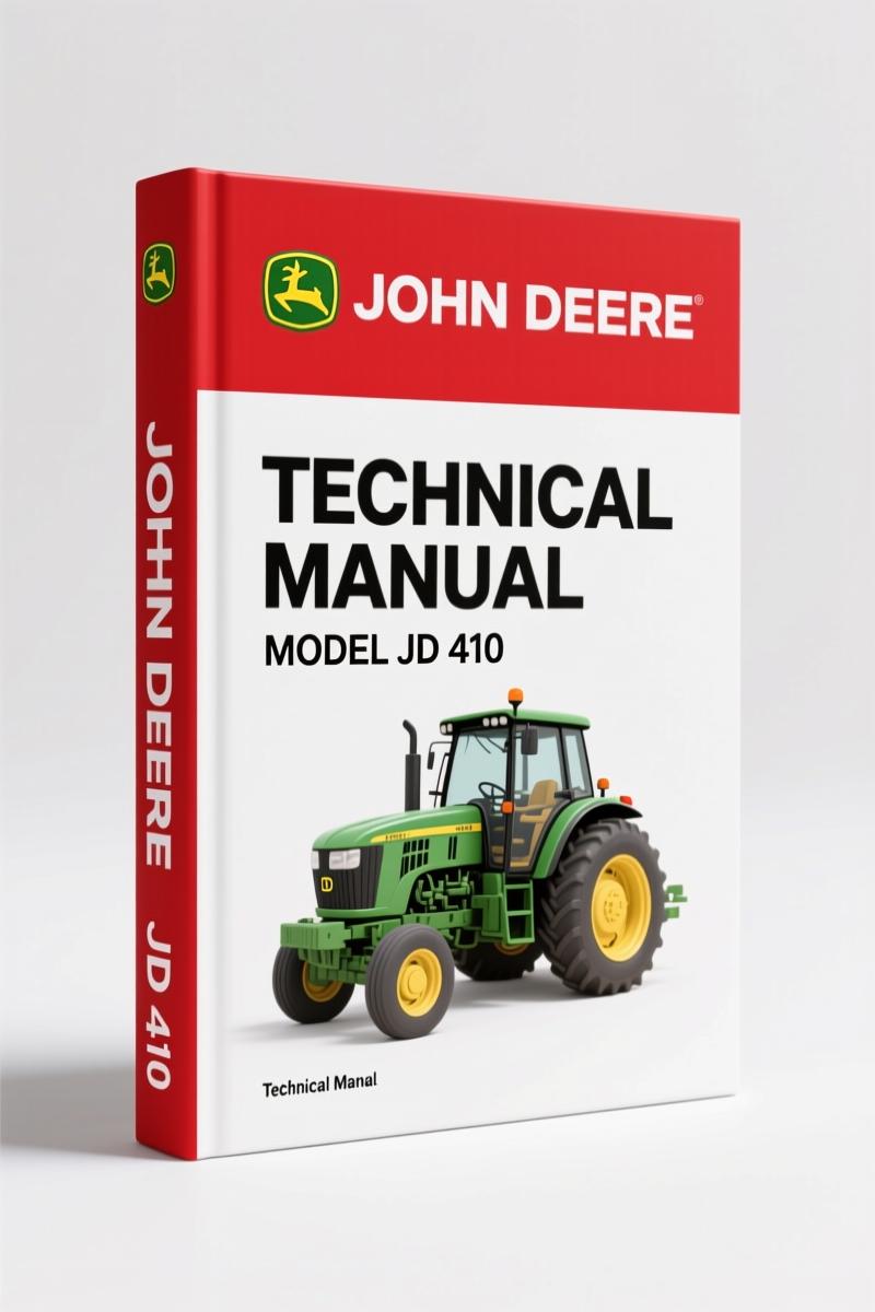 John Deere JD 410 1987 Technical Manual – 781 Pages OEM Factory Specs