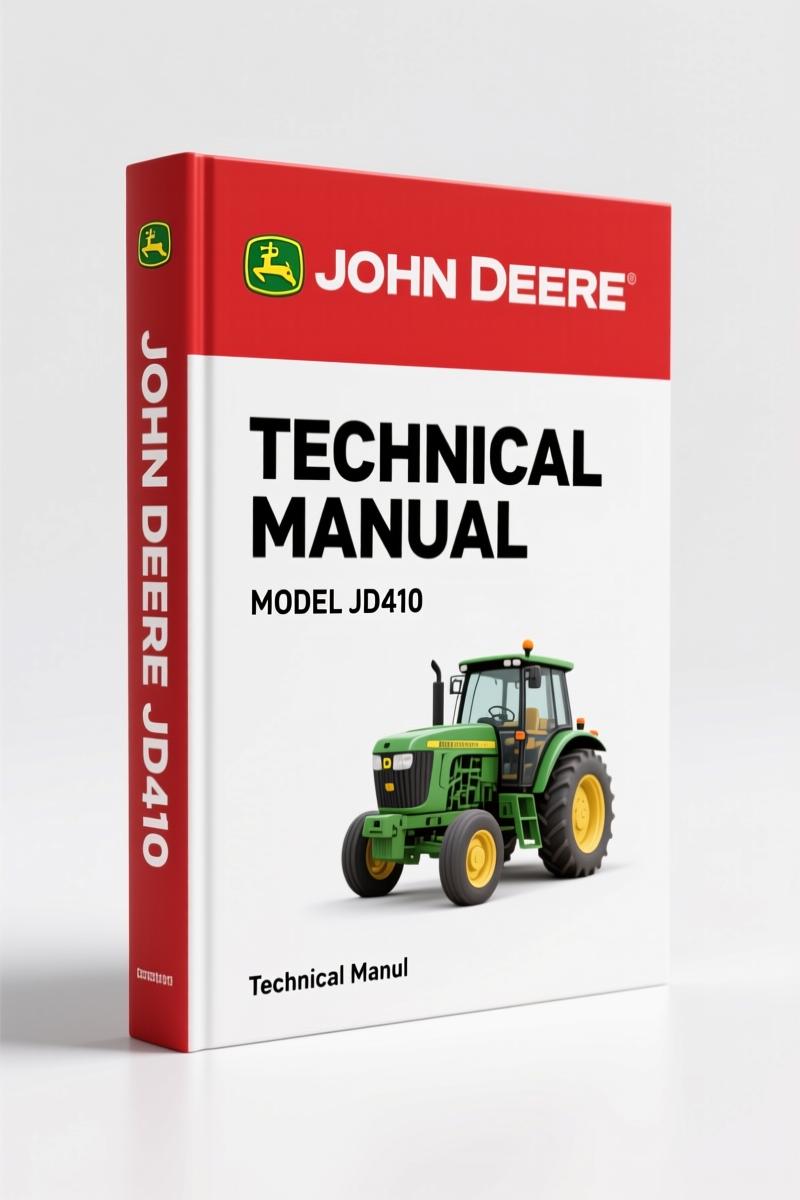John Deere JD410 1987 Technical Manual – 775 Pages OEM Specs