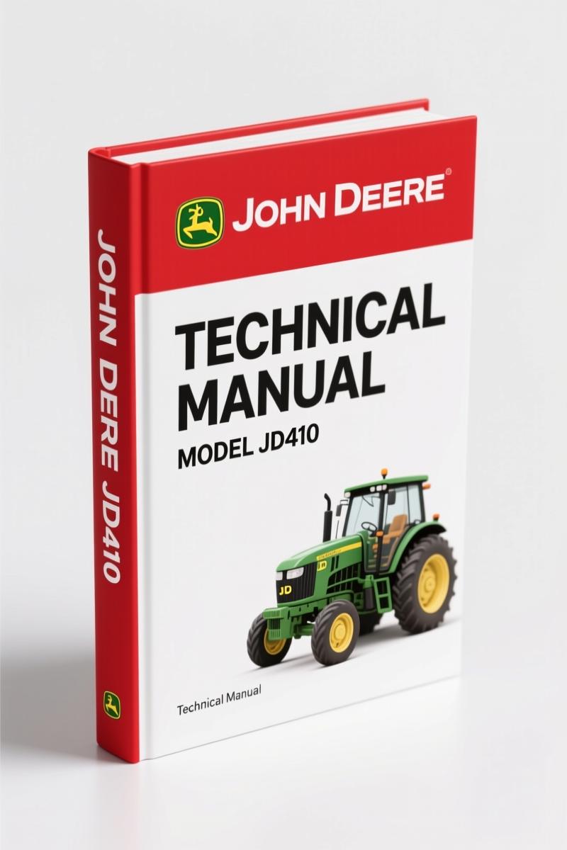 John Deere JD410 1992 Technical Manual – 707 Pages OEM Specs