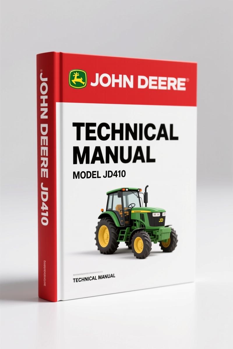 John Deere JD410 1987 Technical Manual – 508 Pages OEM Service Data