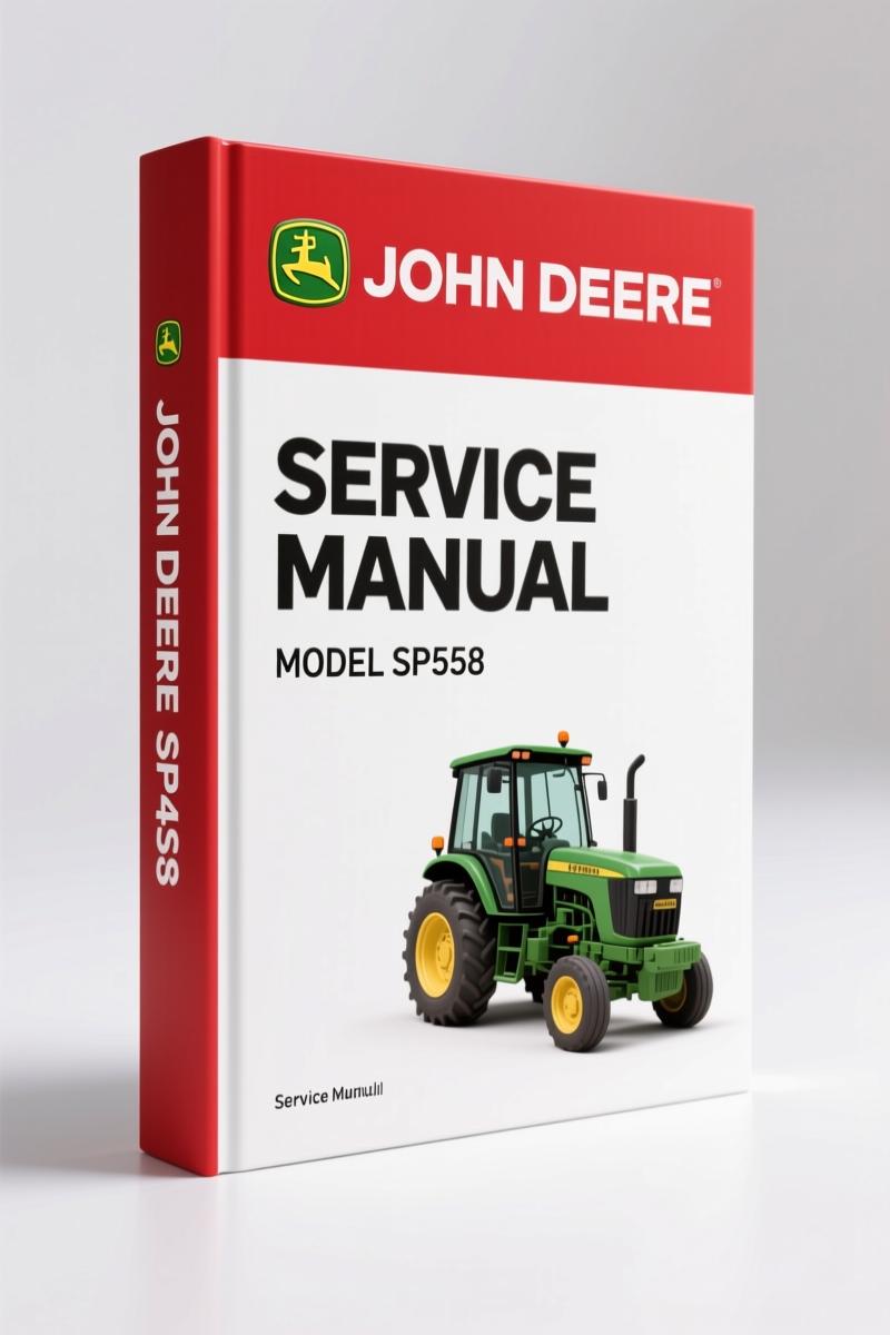 John Deere SP458 2006 Service Manual cover – two-volume set, factory OEM documentation