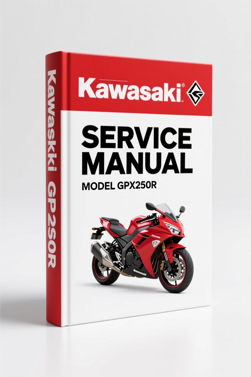 Kawasaki Ninja250R, GPX250R Service Manual – 253 Pages OEM Documentation