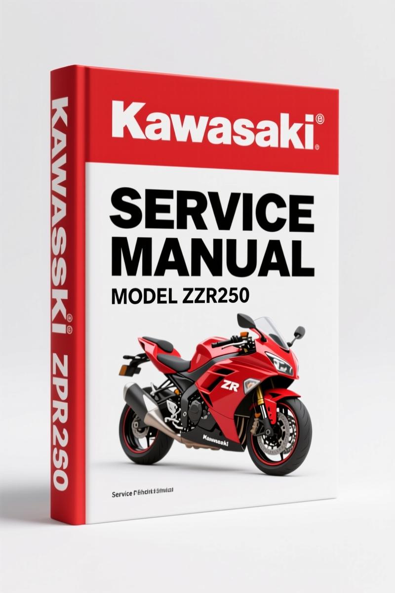 Kawasaki ZZR250 Service Manual - 348 Pages Factory Specs