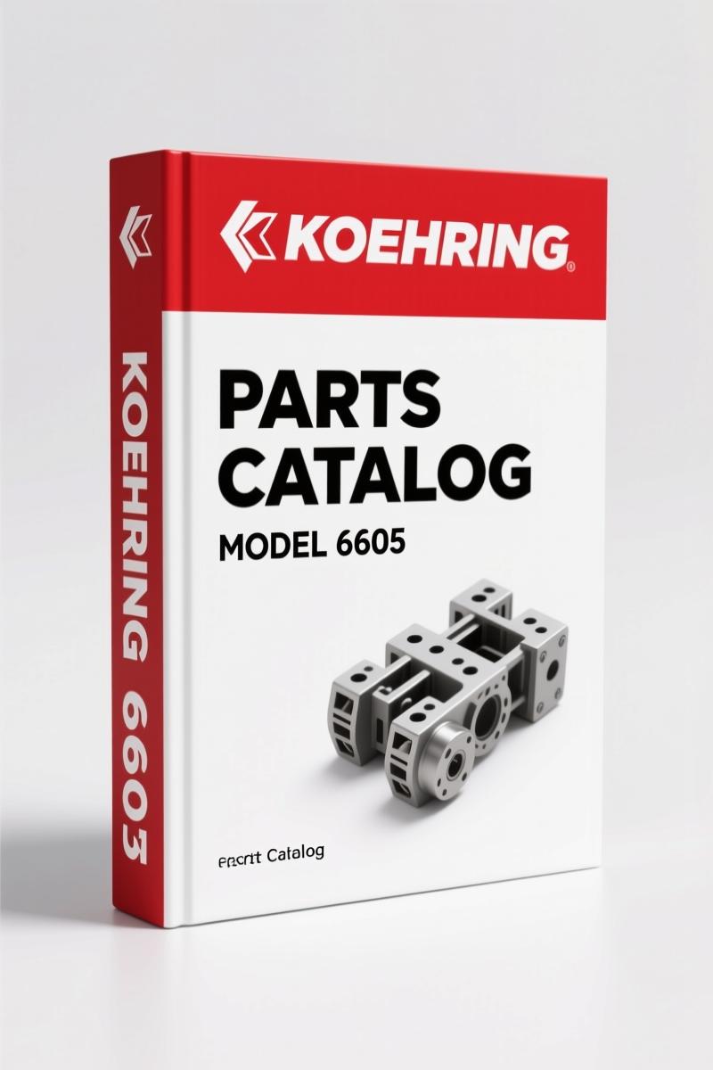 Koehring 6605 Parts Catalog – 86-Page OEM Parts Index for Excavator