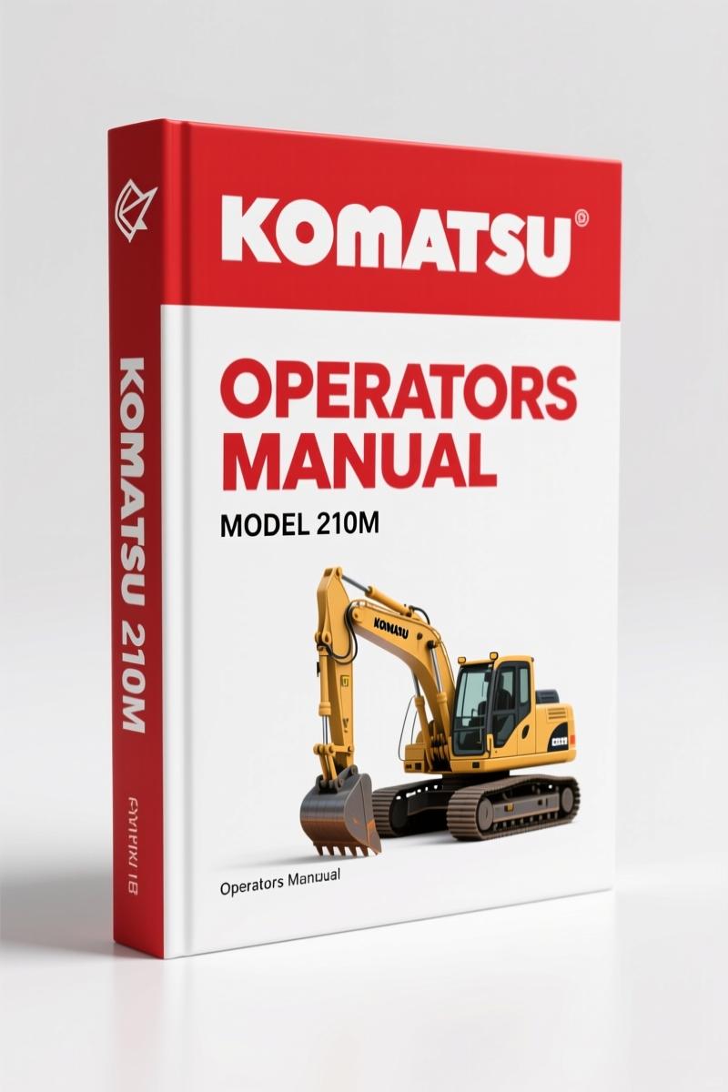 Komatsu 210M Operators Manual – 70 Pages Factory Specs