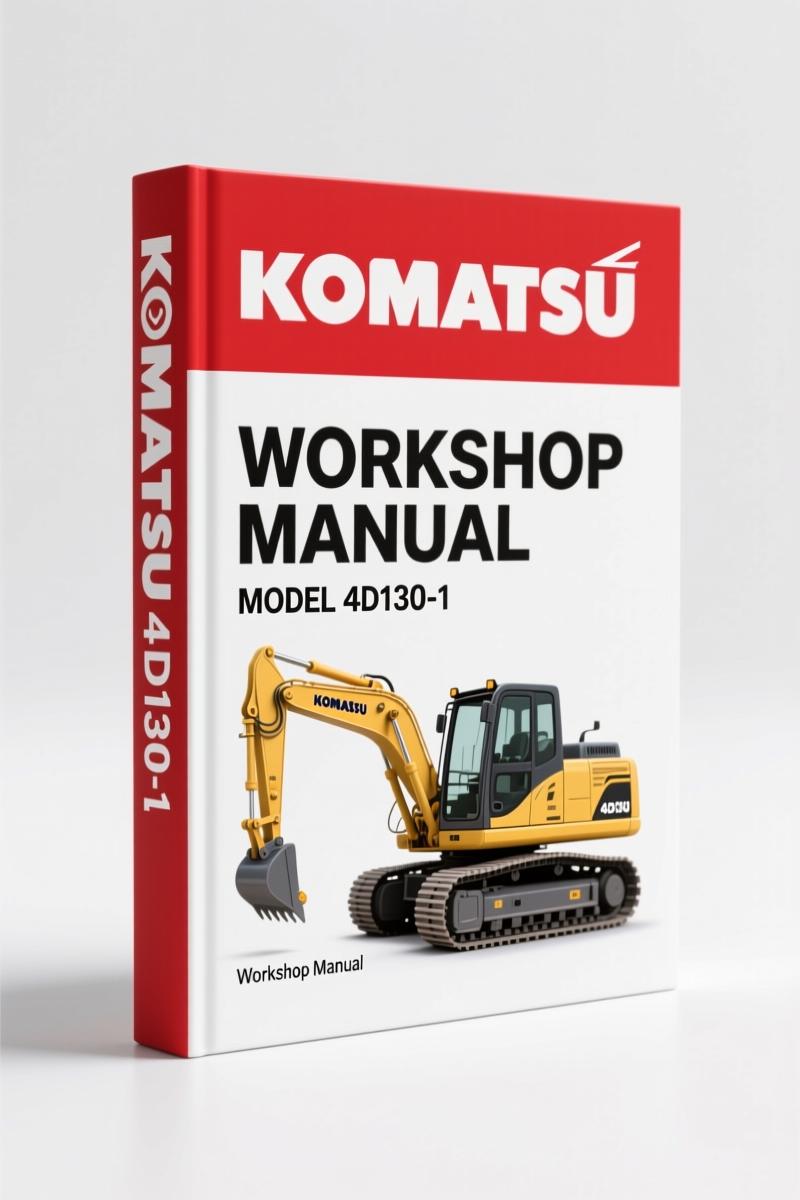 Komatsu 4D130-1 Workshop Manual – Factory Specs, 220 Pages