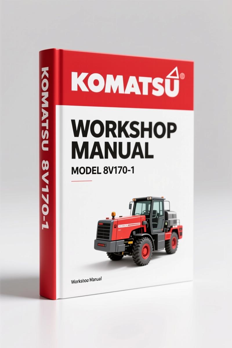 Komatsu 8V170-1 1992 Workshop Manual – Factory Specs for Engine Overhaul