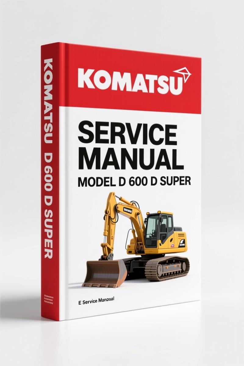 Komatsu D 600 D super, L 600 D super Service Manual – 62 Pages of OEM Wiring & Electrical Data