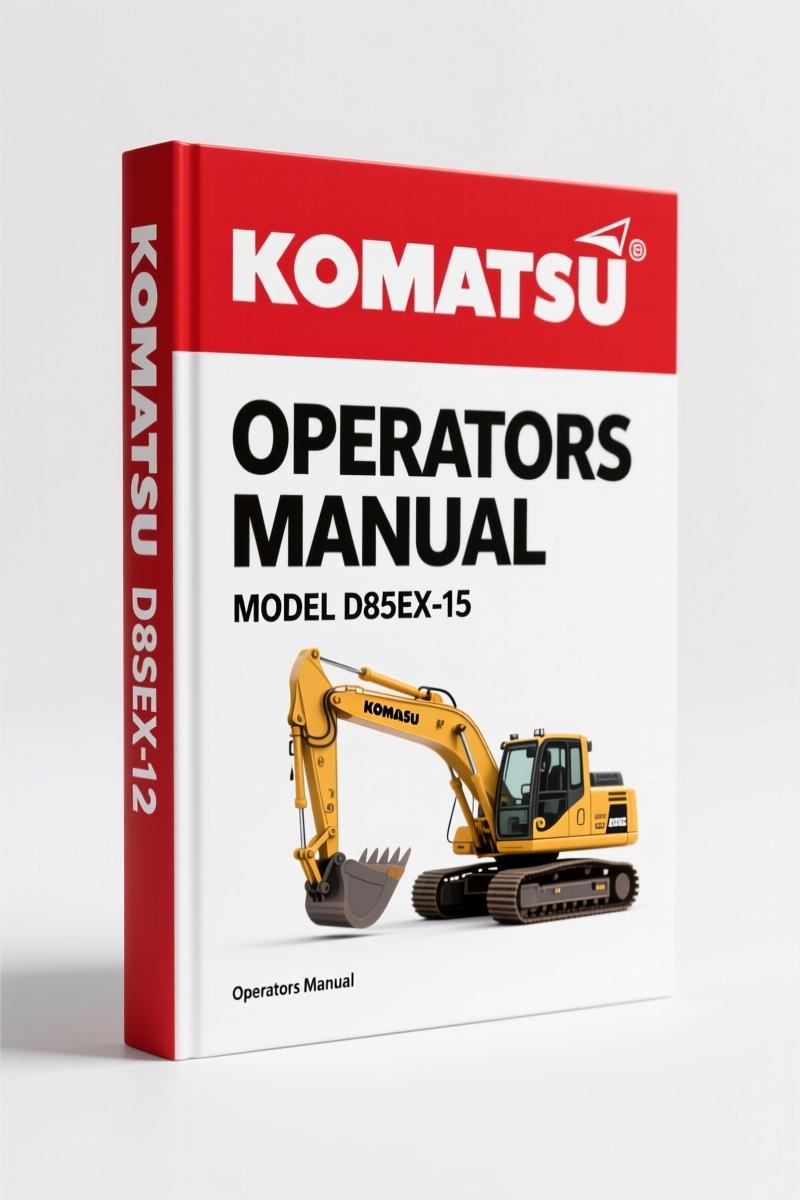 Komatsu D85EX-15 D85PX-15 Operators Manual – 240 Pages