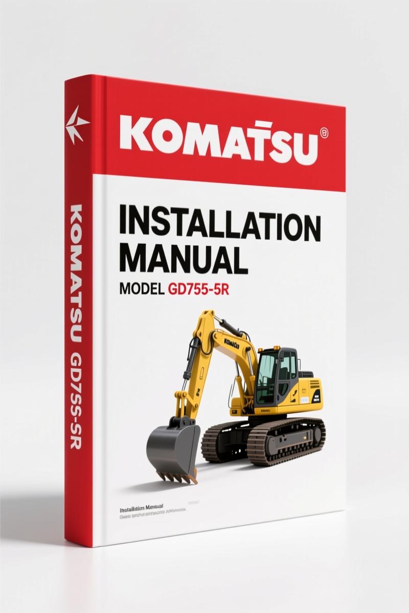 Komatsu GD755-5R Installation Manual | Cab Assembly Specs