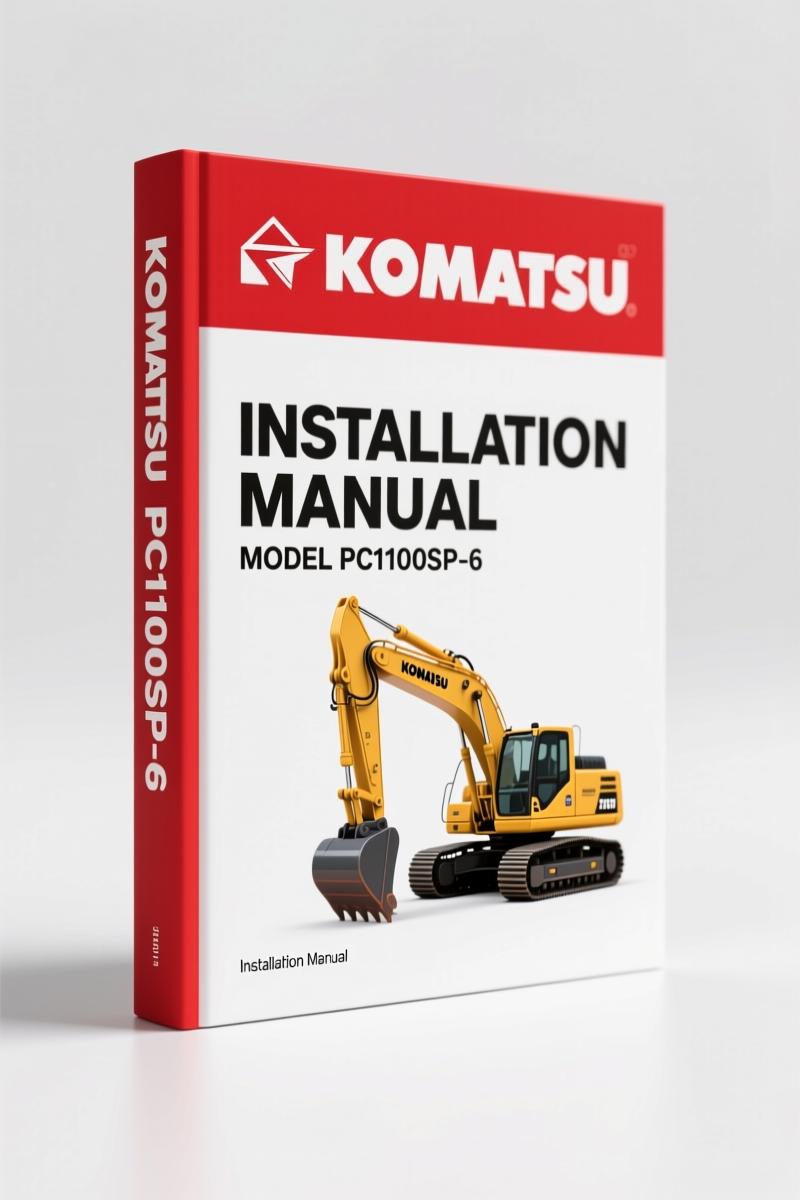 Komatsu PC1100-6, PC1100SP-6, PC1100LC-6 Installation Manual – 105 Pages