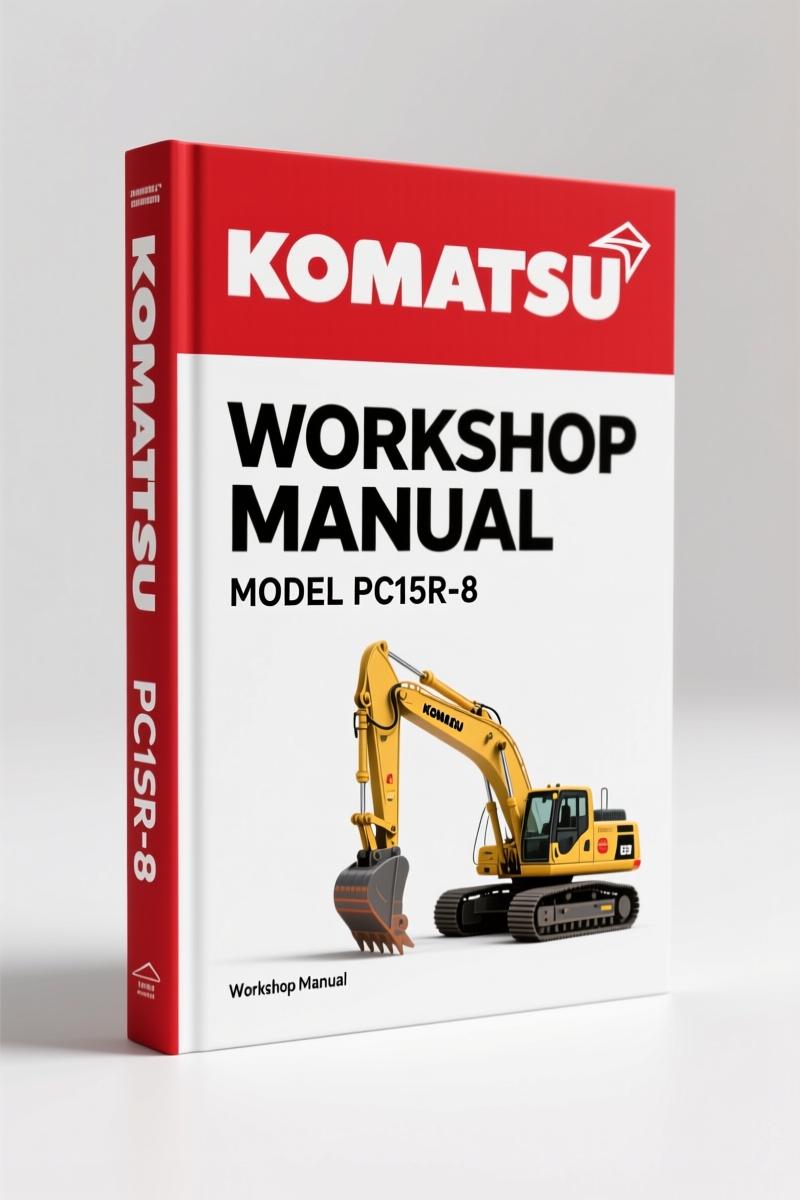Komatsu PC12R-8, PC15R-8 Workshop Manual – 324 Pages of Factory Specs