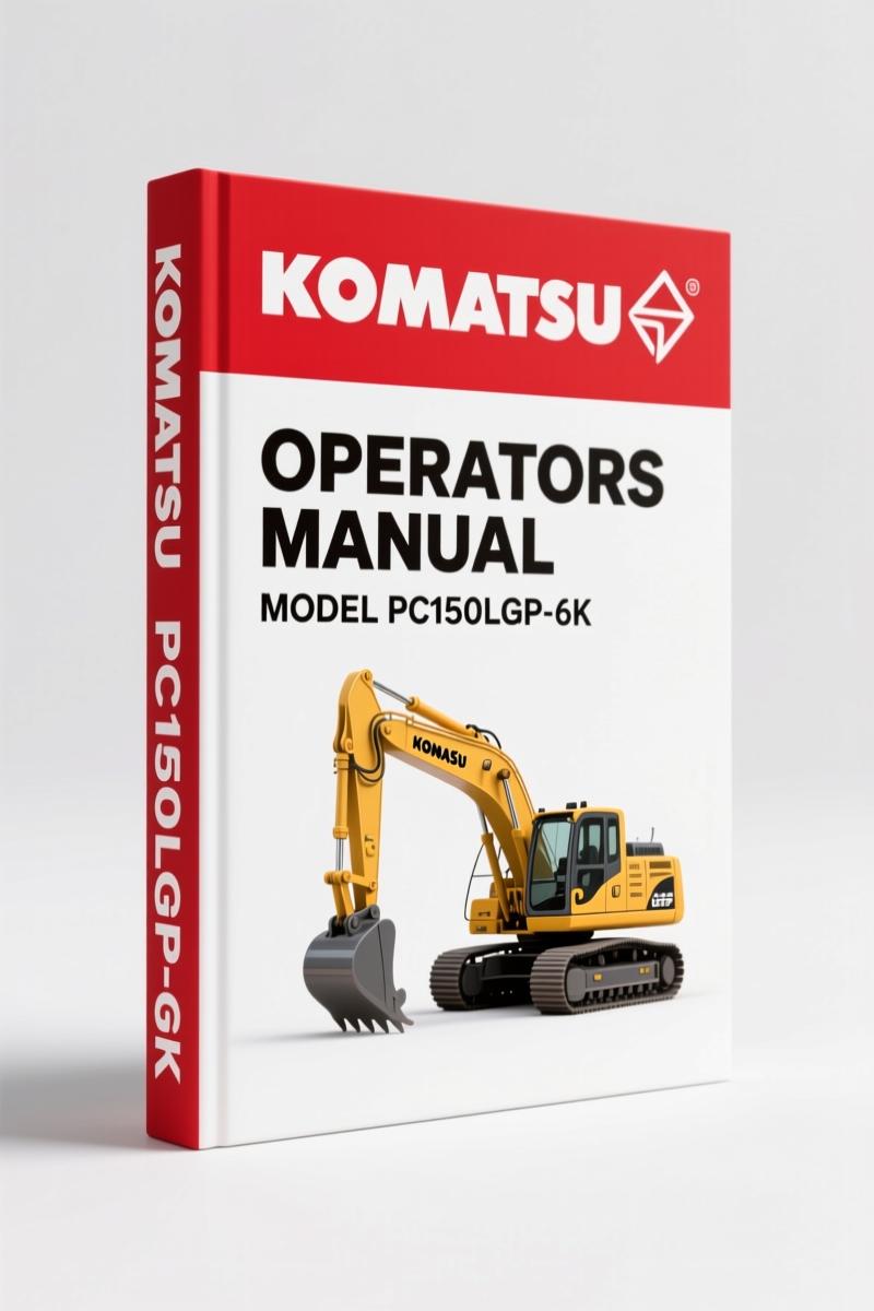 Komatsu PC130-6K, PC150LGP-6K Operators Manual – 260 Pages