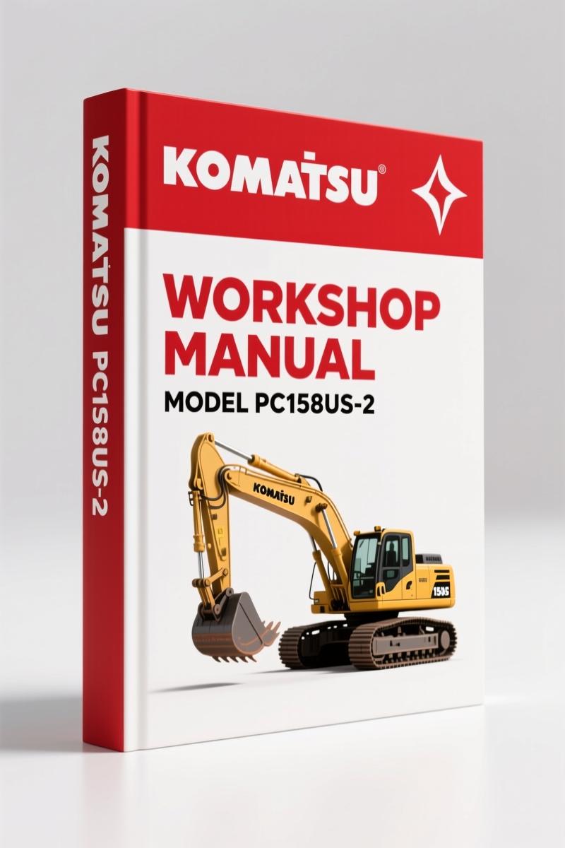 Komatsu PC158US-2 2004 Workshop Manual – Factory Specs for Hydraulic & Engine Systems