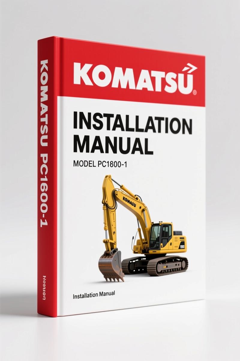 Komatsu PC1600-1 Installation Manual – 219 Pages of Factory Assembly Specs
