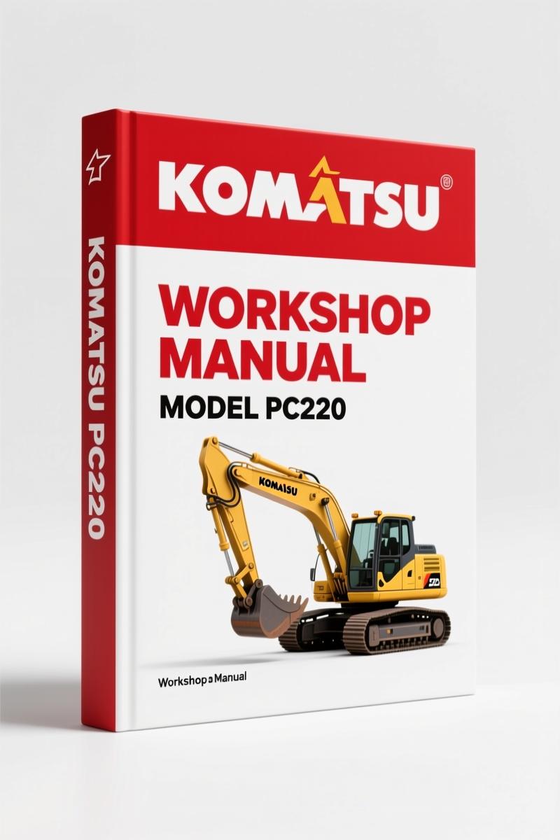 Komatsu PC200 PC210 PC220 PC240 1988 workshop manual cover