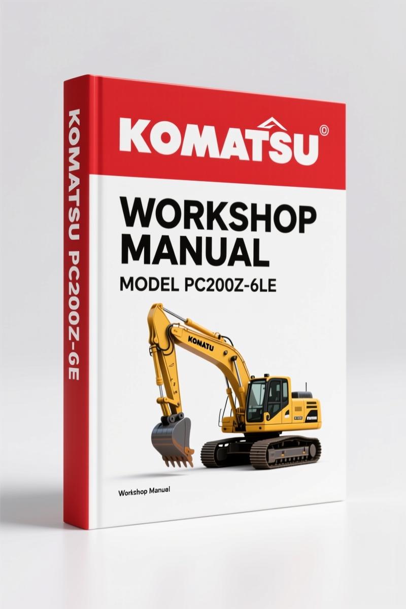 Komatsu PC200Z-6LE 1997 Workshop Manual – 485 Pages of Factory Specs