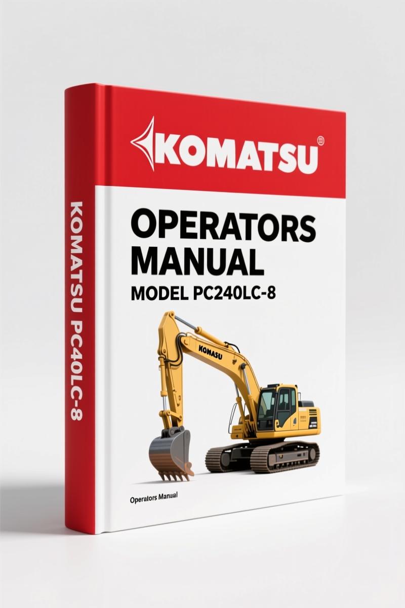 Komatsu PC210-8 Operators Manual – 464 Pages of Factory Specs