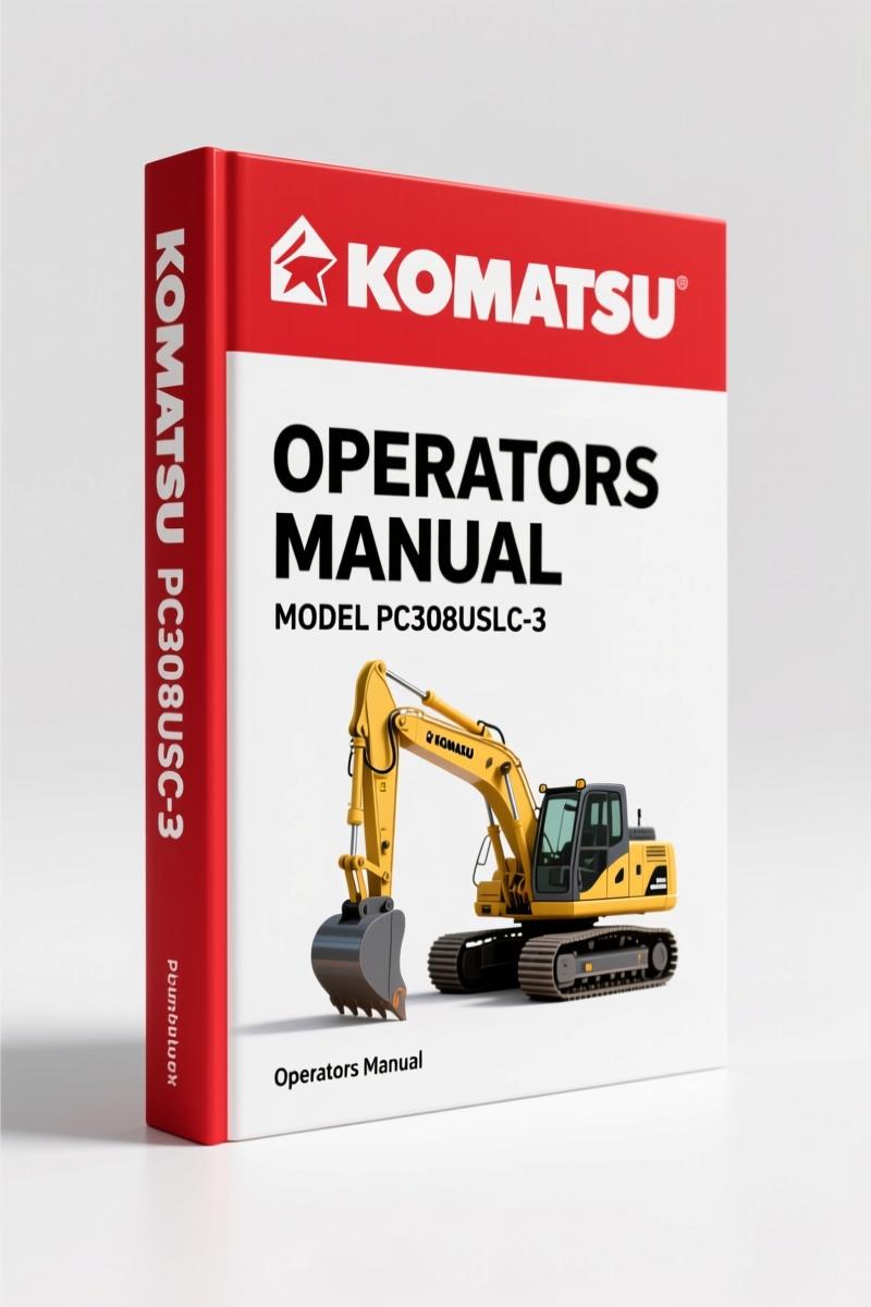 Komatsu PC308USLC-3 Operators Manual – 266 Pages of Factory Specs