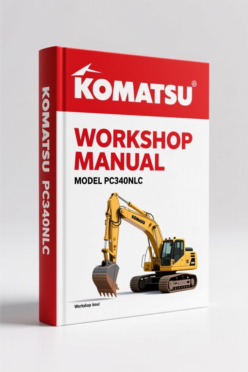 Komatsu PC340-6K workshop manual cover - 748 pages - OEM factory service document