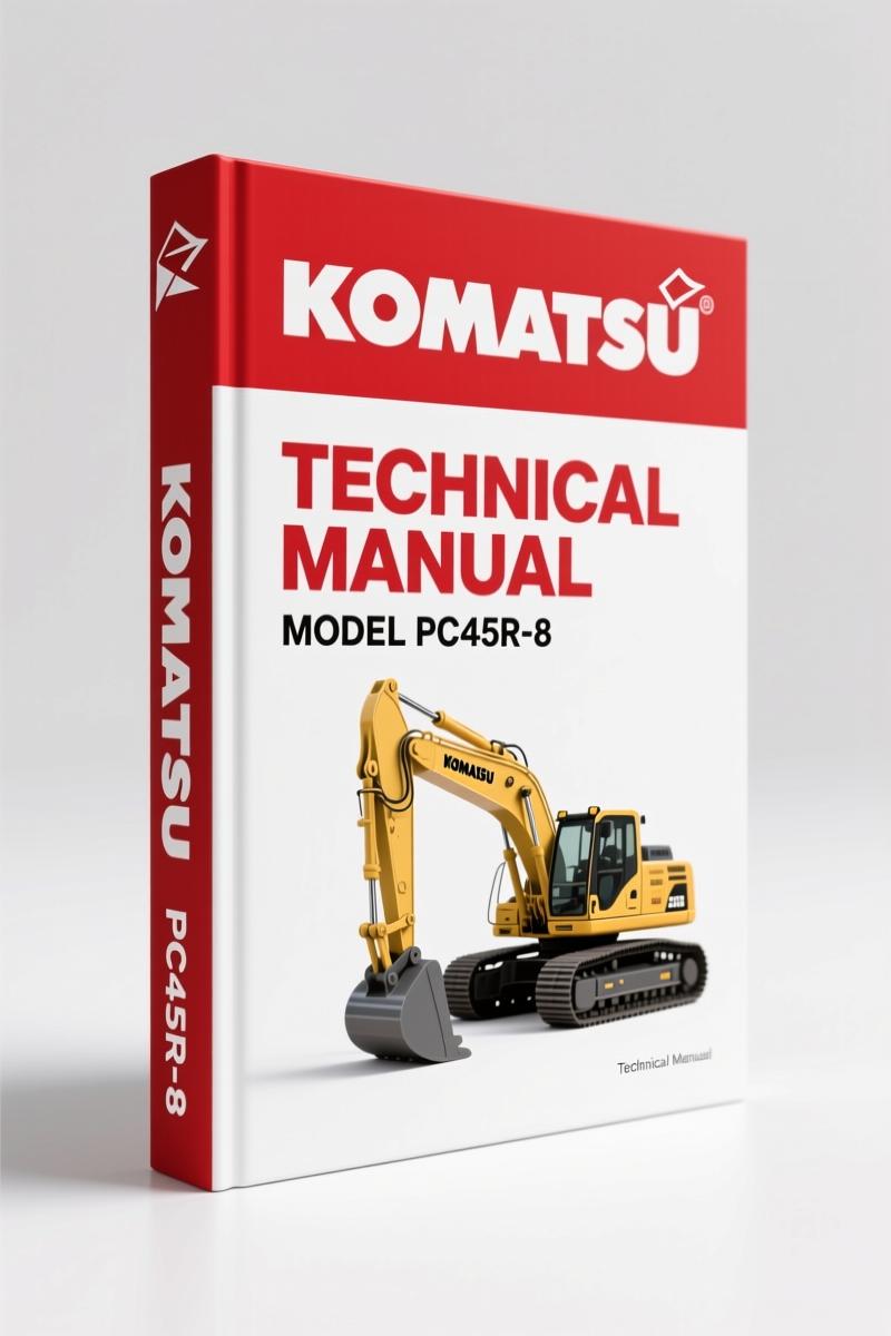 Komatsu PC35R-8, PC45R-8 Technical Manual – 282 Pages Factory Specs