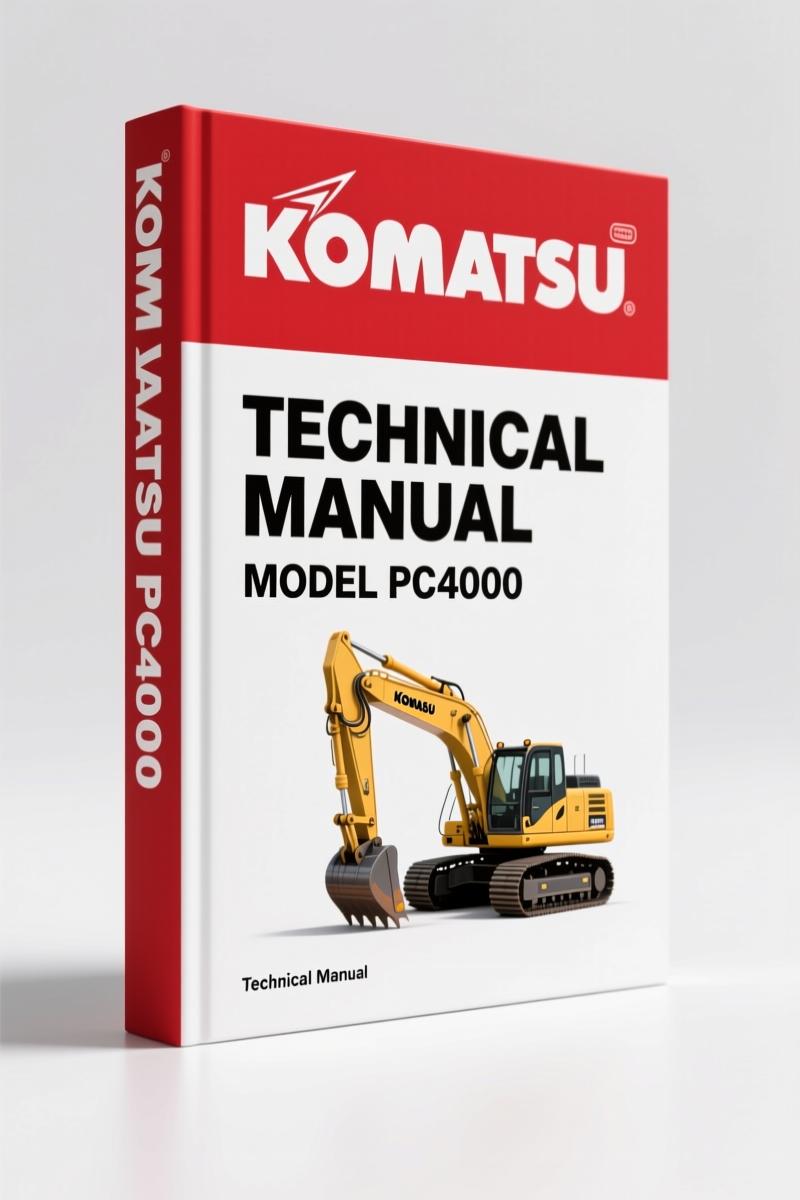 Komatsu PC4000 Technical Manual cover – General Assembly Procedure, 70-page OEM document