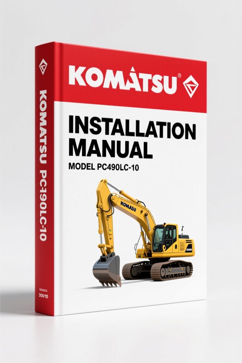 Komatsu PC490LC-10 Installation Manual – OEM Field Assembly Specs