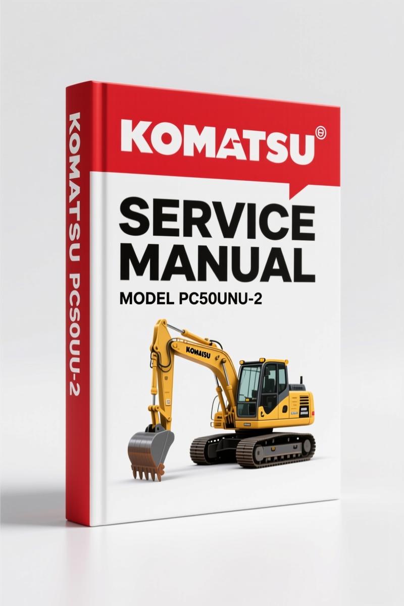 Komatsu PC50UU-2 2002 Service Manual – Factory Specs for Excavator
