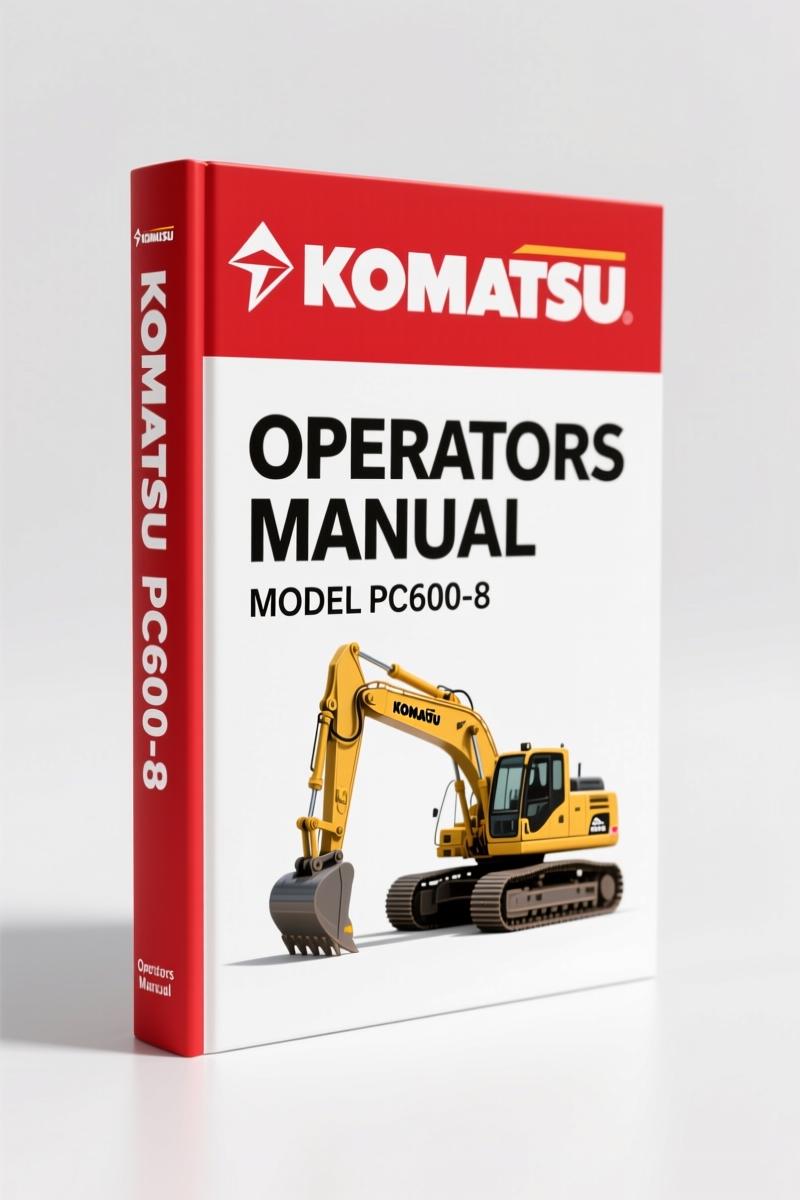 Komatsu PC600-8, PC600LC-8 Operators Manual – 318 Pages