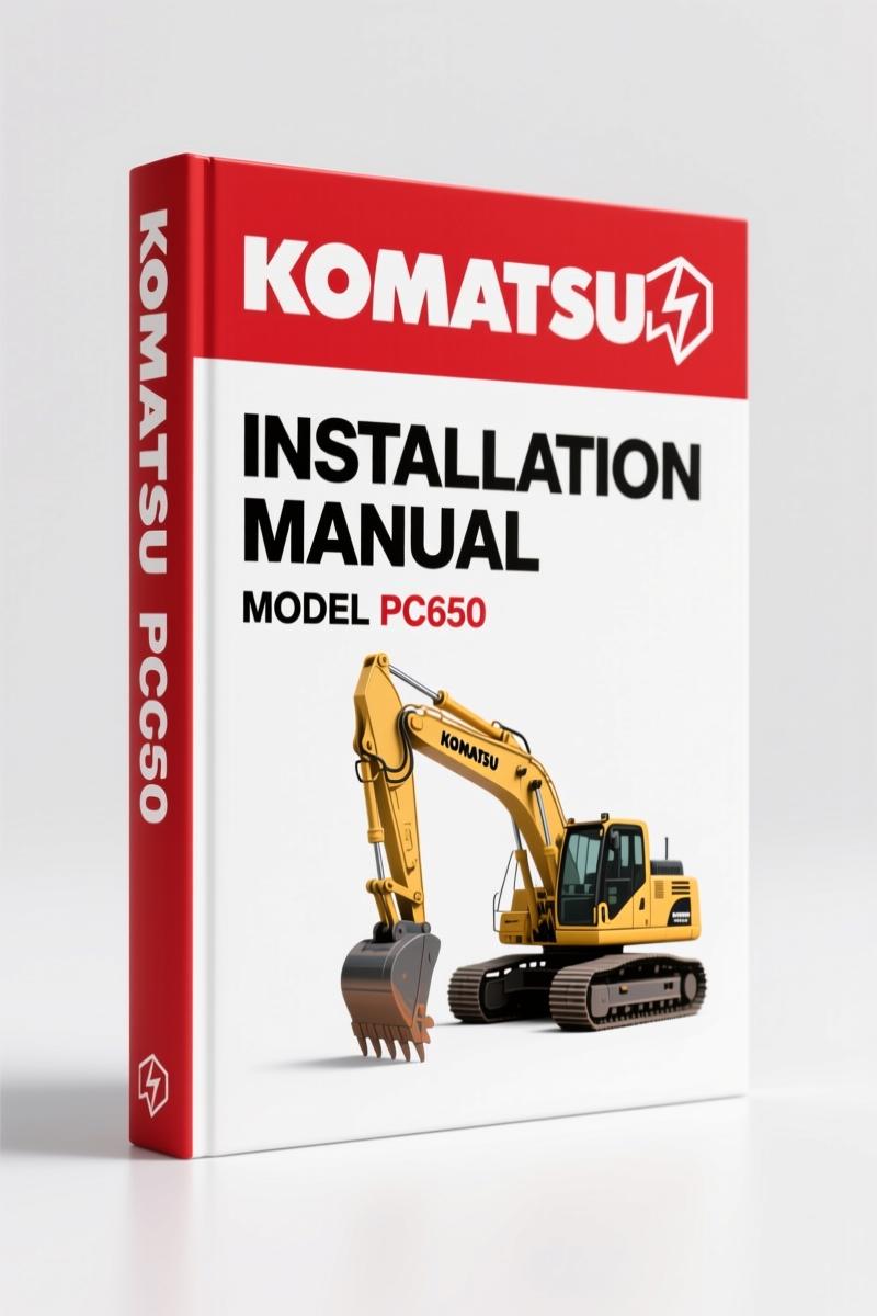 Komatsu PC600-PC700LC Installation Manual – OEM Field Assembly Specs