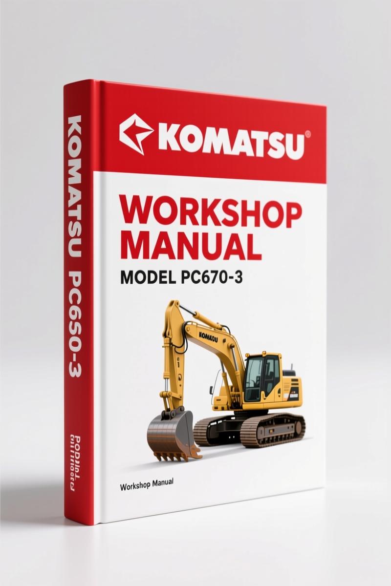 Komatsu PC650-3, PC650LC-3, PC650SE-3 1991 Workshop Manual