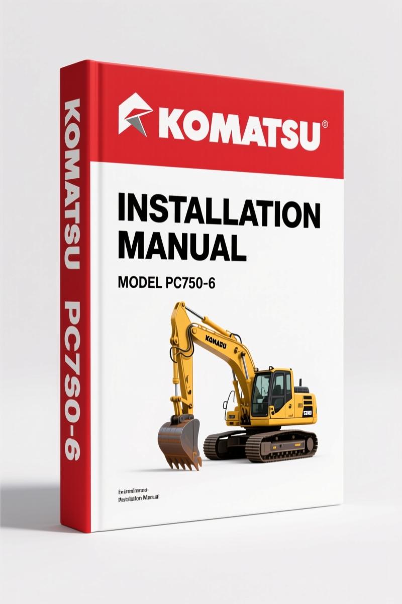 Komatsu PC750-6, PC800-6 1996 Installation Manual – 98 Pages of Factory Assembly Specs