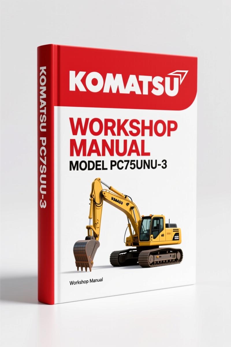 Komatsu PC75UU-3 2003 Workshop Manual – 631 Pages of Factory Specifications
