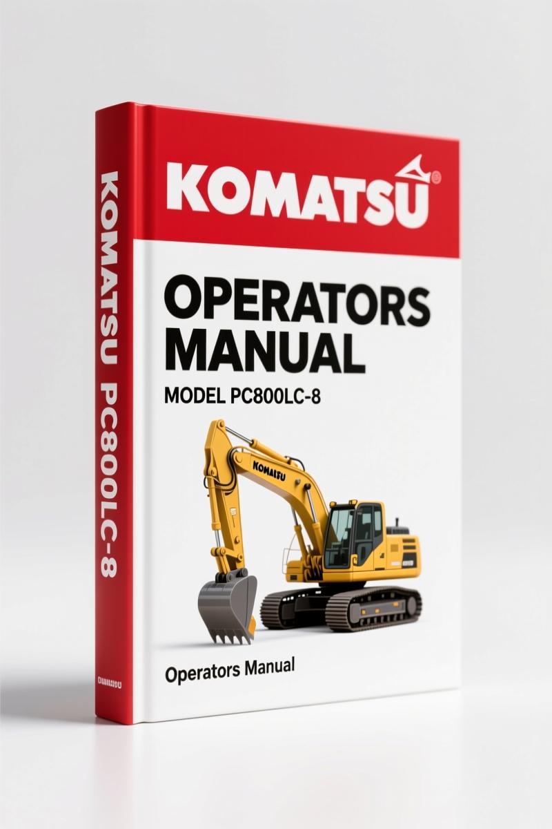 Komatsu PC800-8, PC800LC-8 Operators Manual 318 Pages Factory Specs