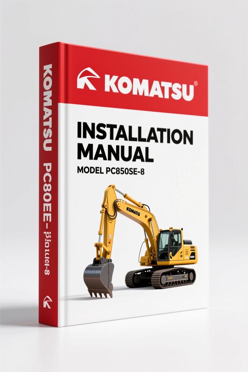 Komatsu PC800-8, PC800LC-8, PC800SE-8, PC850-8, PC850SE-8 Installation Manual Factory Specs