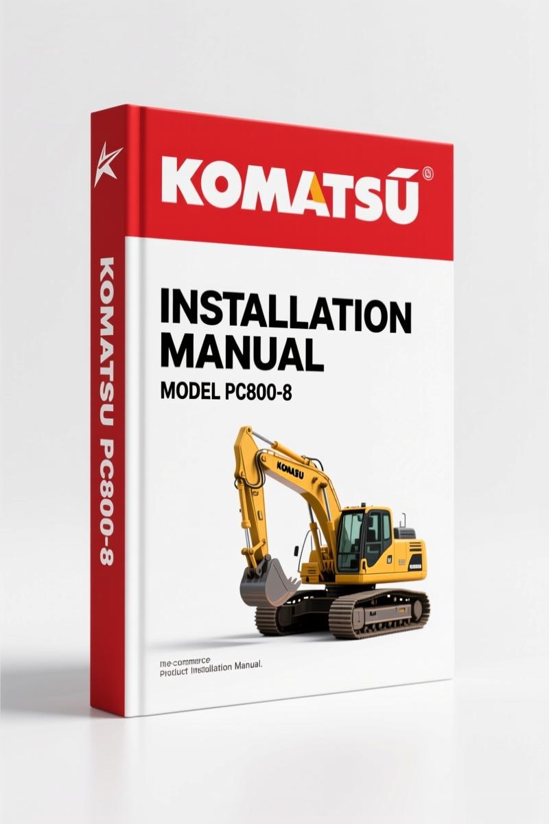Komatsu PC800-8/PC800LC-8/PC800SE-8/PC850-8/PC850SE-8 Install